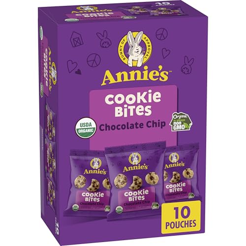Annie's Organic Chocolate Chip Cookie Bites, 10 Pouches, 10.5 oz