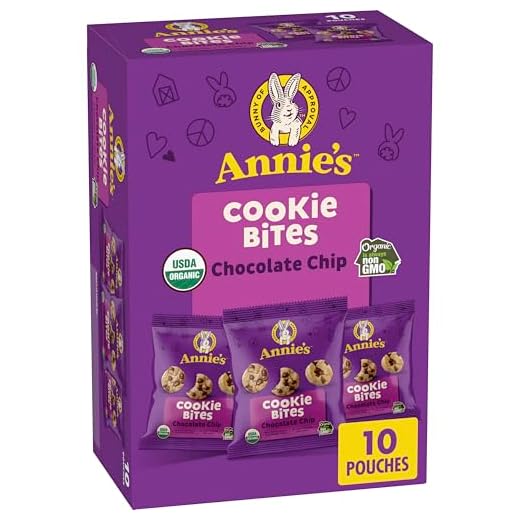 Annie's Organic Chocolate Chip Cookie Bites, 10 ct