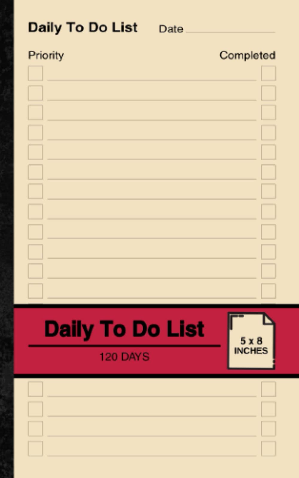 Daily To Do List: Daily To-Do List Notebook | Small