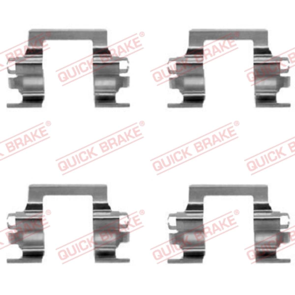 QUICK BRAKE 109-1117 Kit d'accessoires plaquette de frein à disque Avant | Compatible avec: ISUZU CAMPO, TROOPER I, TROOPER I Geländewagen offen, OPEL CAMPO, FRONTERA A, FRONTERA A Sport