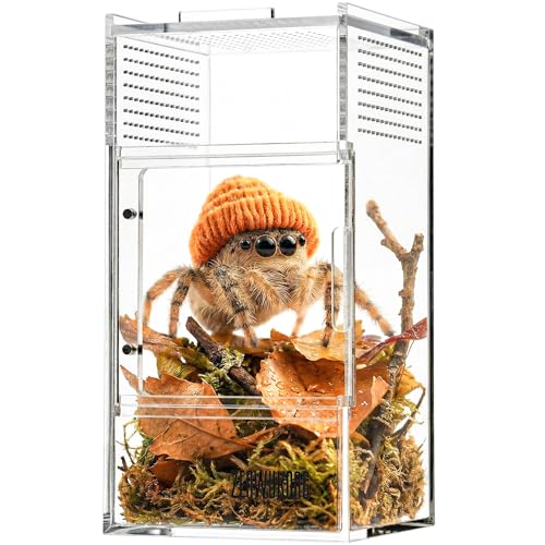 ZENWUKONG Jumping Spider Enclosure - Acrylic Terrarium...
