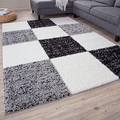 THE RUGS Area Rug, Modern Luxury Shaggy Rug, Multicolour Pattern Carpet, Ultra Soft for Bedroom Living Room, Kids Room
