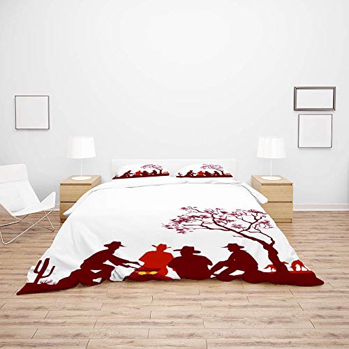 Housse de couette Cowboys Campfire pour une chambre chaleureuse - 4