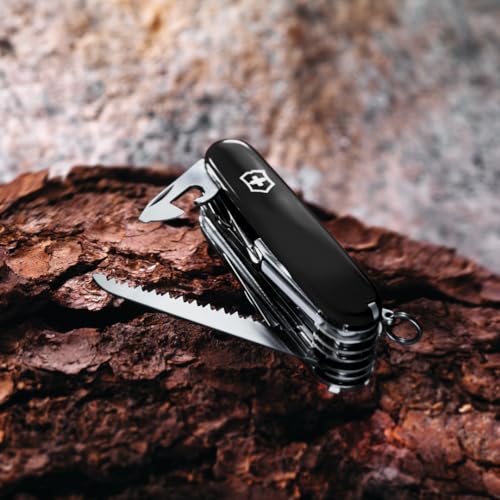 Image of Victorinox Swiss Army Swiss Champ Pocket Knife (Black), 91mm