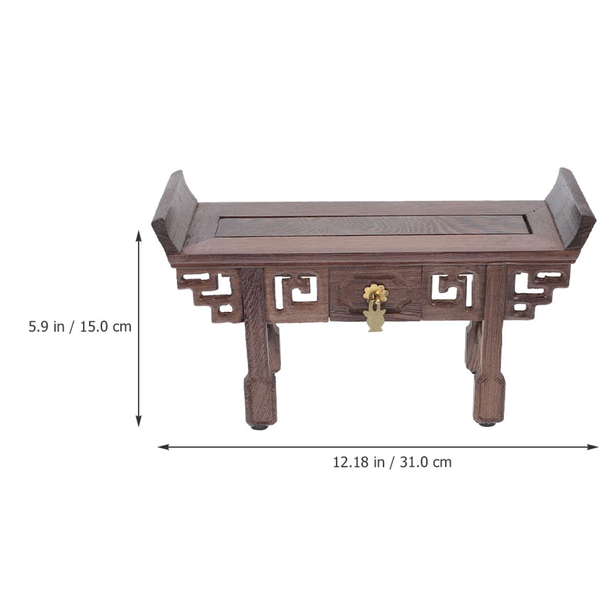Espositore in Legno per Piante e Statuine Finitura Artigianale Liscia, Piedistallo Rustico Decorativo per Casa e Negozio di Fiori in Stile Unico