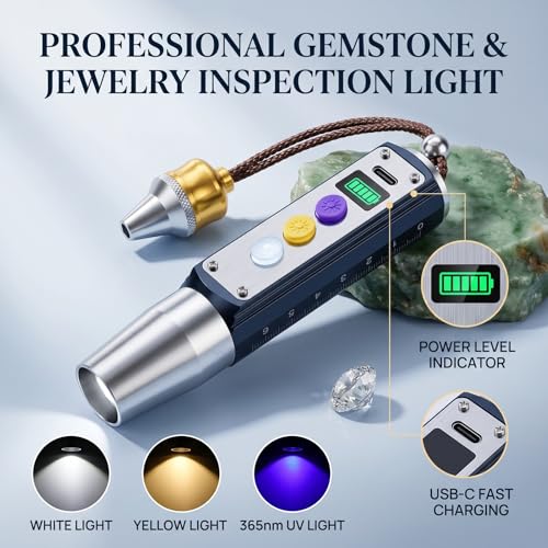 Lampe d'évaluation Cosiki triple source pour révéler le jade - 5