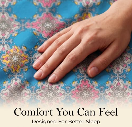 Image of VAS COLLECTIONS 240 TC Cotton Double Bedsheet with 2 Pillow Covers, Ultra Soft & Breathable Bed Sheet Set, Skin Friendly, Fade Resistant, Easy Care Bedding, 90 x 100 Inches - Powder Blue