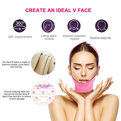 Cintura dimagrante viso, guancia facciale a forma