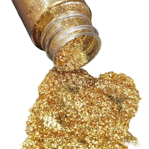 Bright Micas - Polvo de purpurina para manualidades, manualidades, joyería, botella decorativa de 5 cm de alto, destellos resistentes, pigmento de color de alta intensidad, polvo compacto para hacer