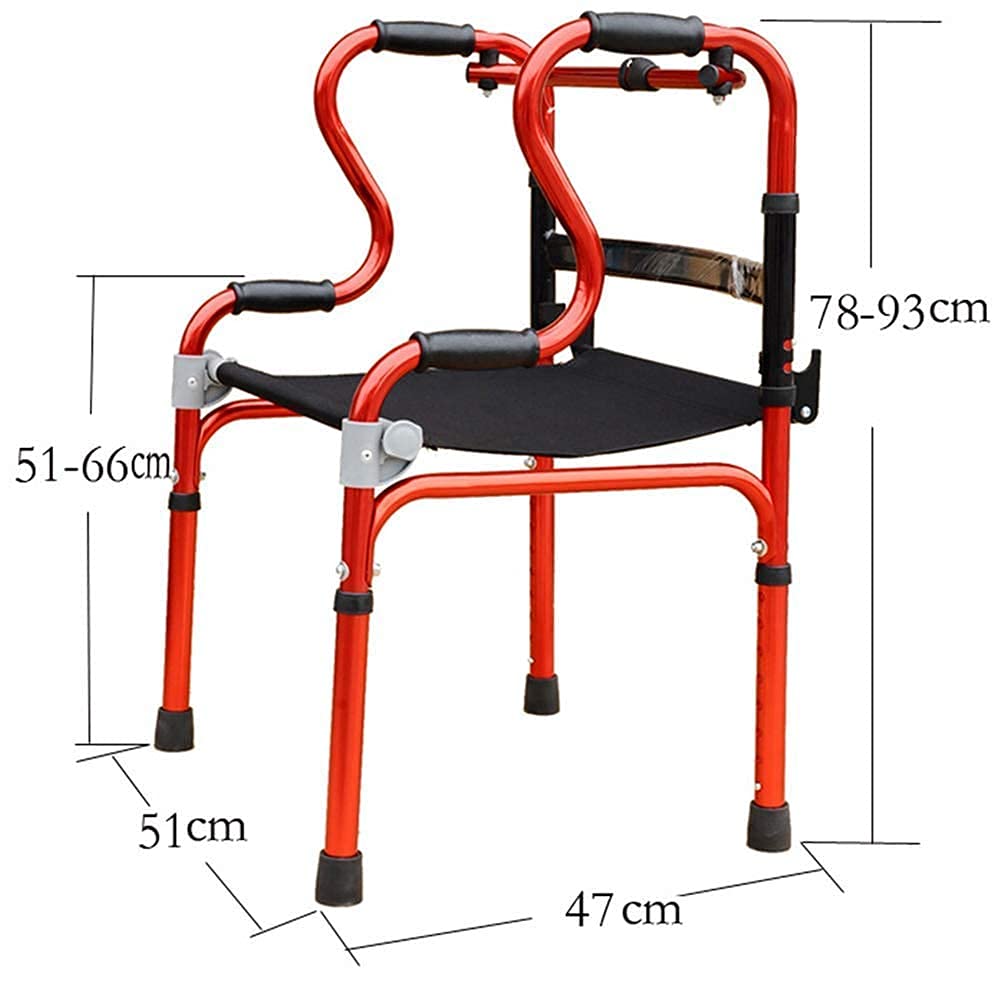 Składany chodzik Rollator Stop aluminium, pomoc w chodzeniu, kule dla osób niepełnosprawnych, sprzęt pomocniczy dla osób starszych Lekki interesting