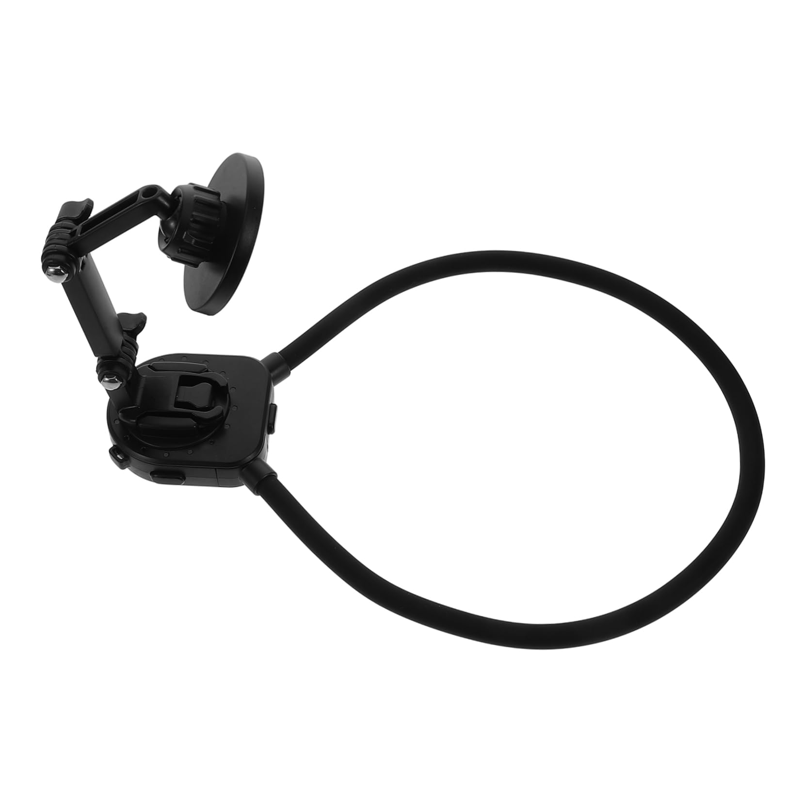 Supporto per Telefono Gancio Magnetico per Collo, Supporto Smartphone Collo, Riprese Pov Stabili per Bici e Sci, Nero