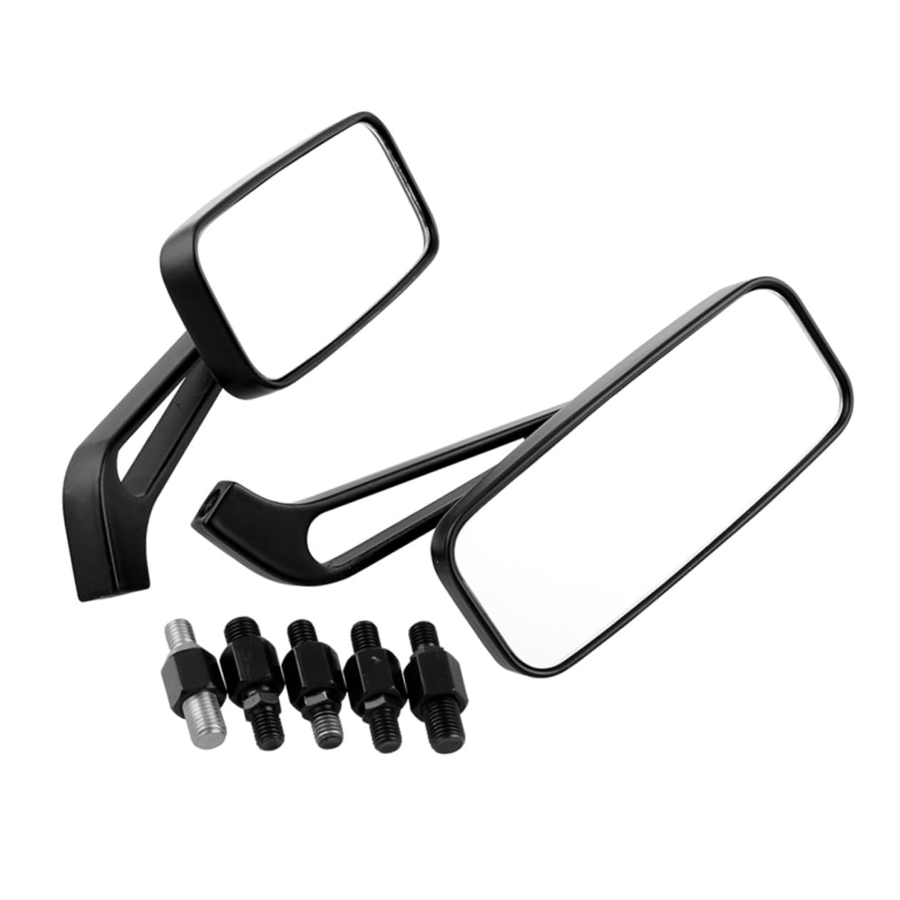 TOPBATHY 2 Paires Rétroviseur Miroir Rétro pour Guidon Accessoire de Remplacement Compatible et Adapté Aux Cruisers Tout et Scooters