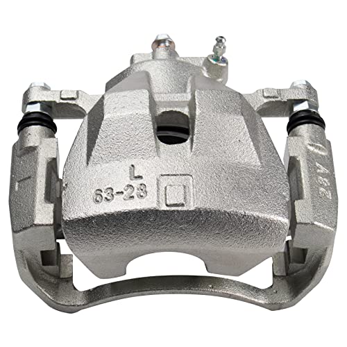 Image of TRQ Front Left and Right Brake Caliper Set Caliper Brackets Hardware Compatible with 07-11 Lexus ES350 12 Lexus ES350 To 8-31-11 07-11 Toyota Camry Japan Built Models 1st VIN Digit J