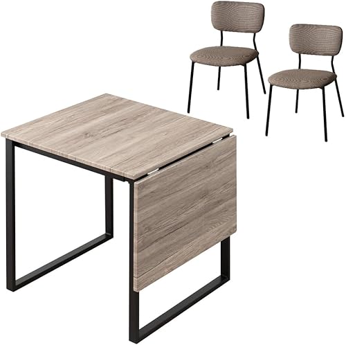 ダイニングテーブルセット 3点 5点セット 幅80/120cm 天然木