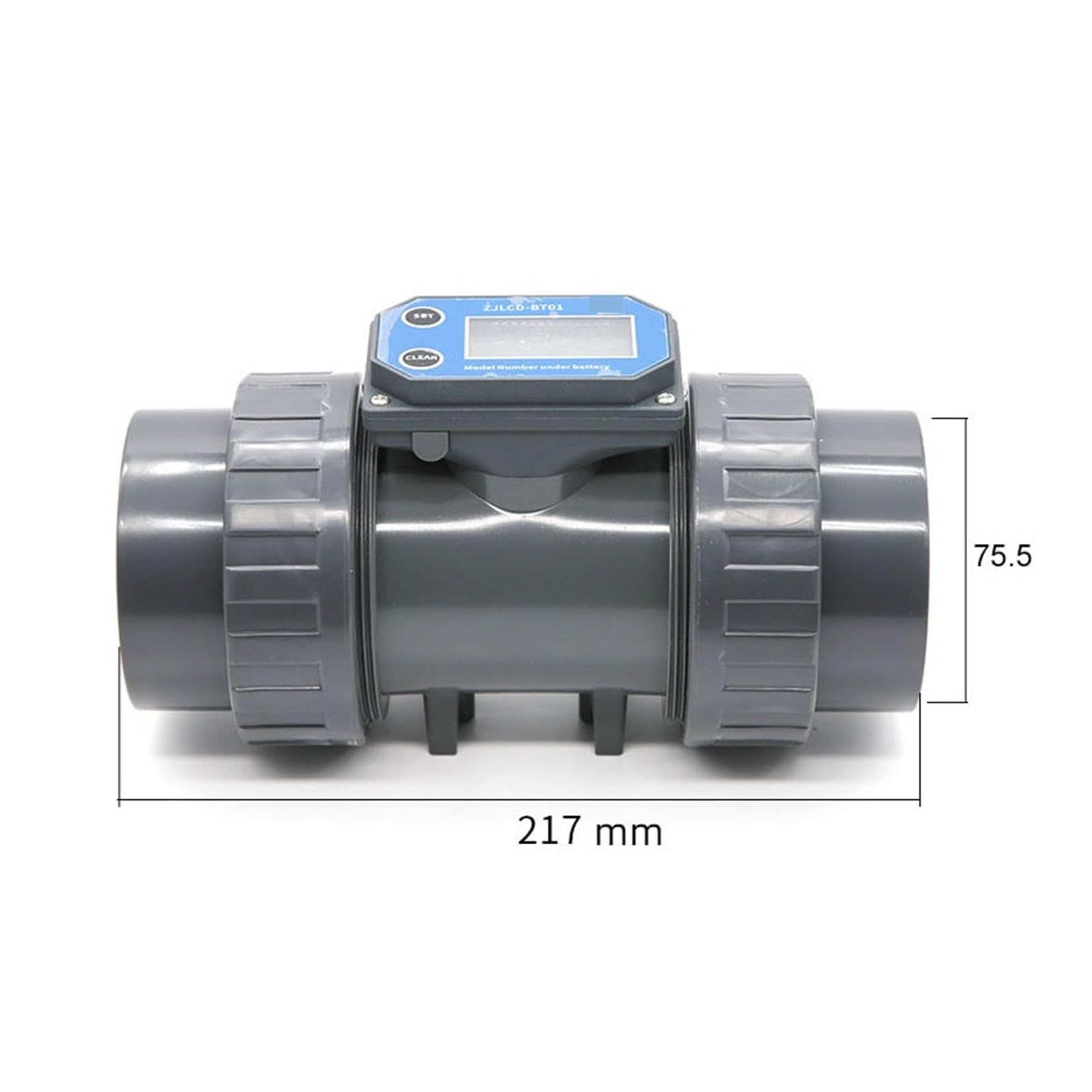 caudalímetro de líquidos, Medidor de flujo de turbina Digital, riego de tierras agrícolas, Sensor electrónico de tubería de aguas residuales de gran flujo, medidor de líquido, salida de pulso(DN40,5-2