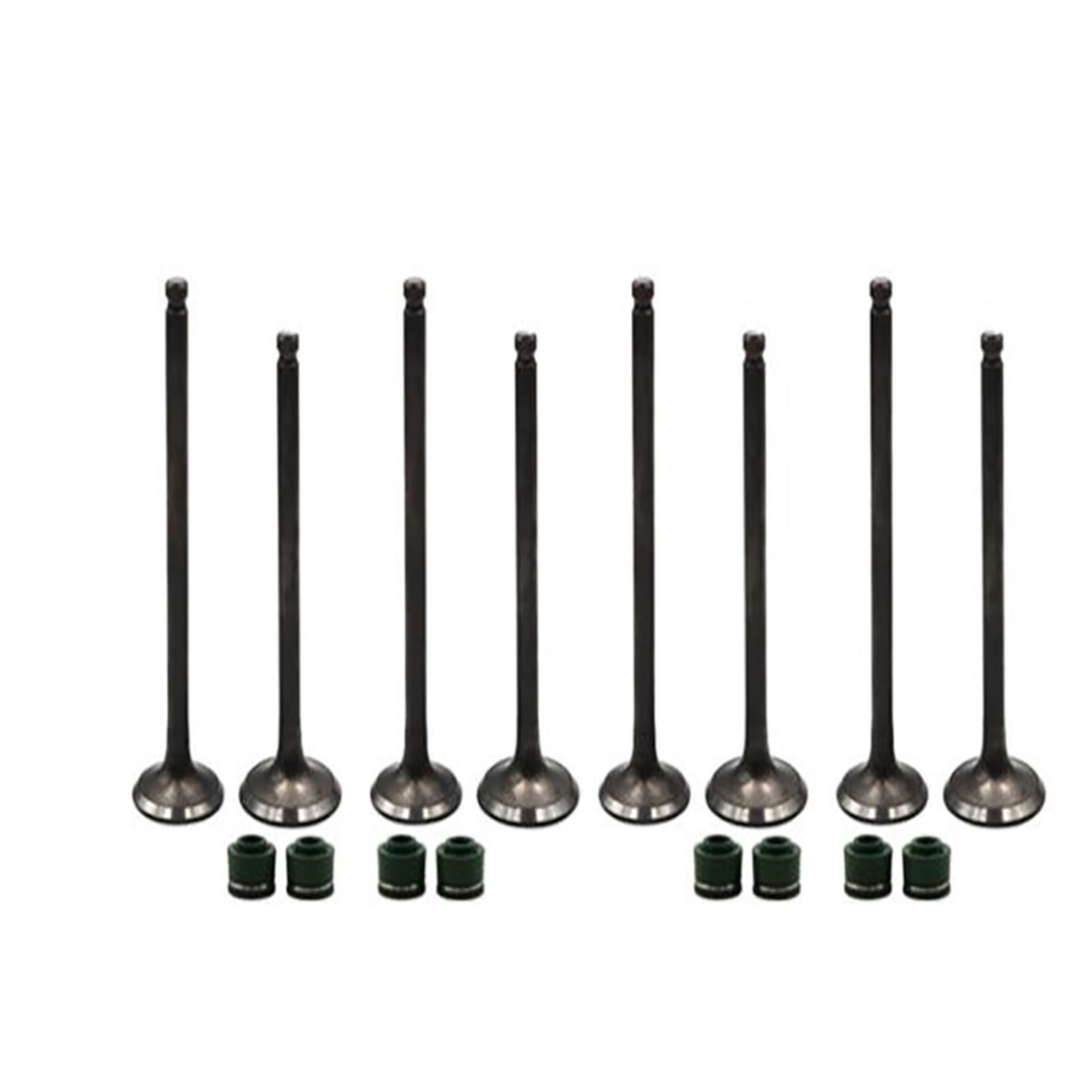 GCLANXI Motorcycle Intake Exhaust Valve Stem Kit for Kawasaki EX250 Ninja 250 EL250 Eliminator 250 252 Intake Valves Set(4 Pairs)