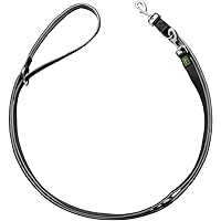 Guinzaglio da passeggio regolabile Neopren 25/200Nylon nero/Neopren grigio