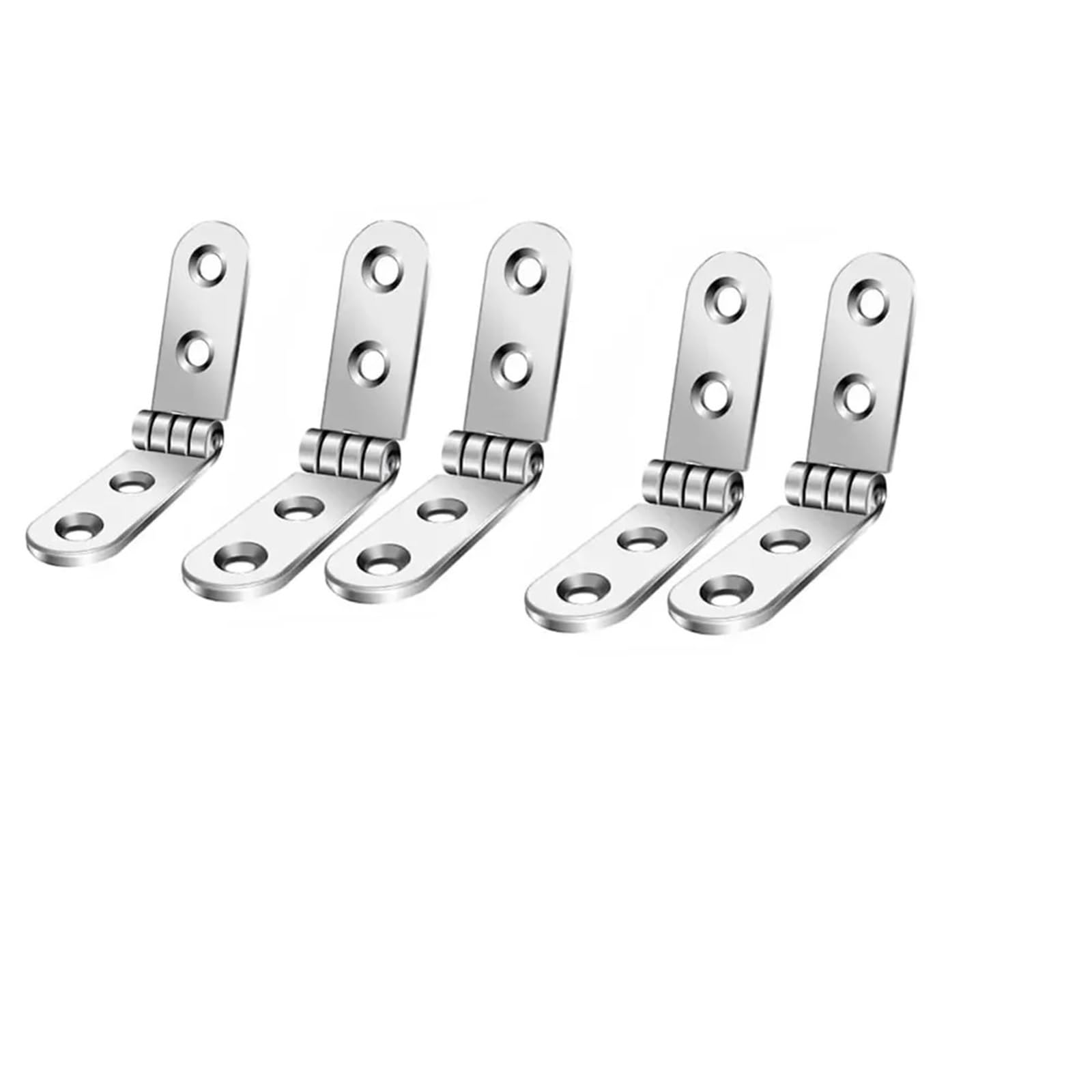 1/10pcs Furniture Hardware Foldable Hinge Flap Screw-On Hinges for Sewing Machine Cabinet Rounded Corner Buffer for Folding Furniture(5PCS)