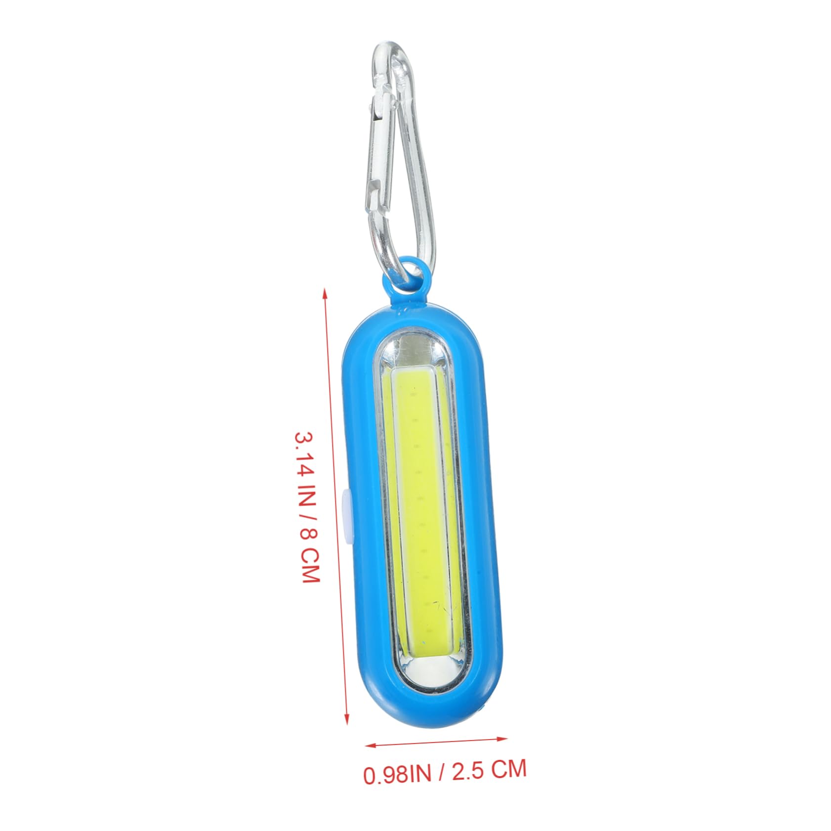 Homoyoyo 2Pcs Keychain Flashlight Portable Hard Light Keyring for Outdoor Use Red Blue for Camping Hiking Emergency Situations Climbing Key Ring Flashlight Without