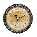 Reloj de cuarzo clásico de 150 mm, número romano para esfera con borde dorado, movimiento de repuesto de reloj de pared para proyectos de reparación del hogar