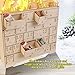 CCINEE Christmas Wooden Advent Calendar with 24 Storage Drawers, Countdown to Christmas Decoration with LED Lights Large Size Xmas Countdown Calendar for Holiday Decoration（ Upgraded）