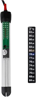 Uniclife 100 W Submersible Aquarium Heater HT-6100 with Thermometer for 20 Gallon Fish Tank - coolthings.us