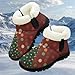Chririnla Christmas Book Little Girls Boots Kids Boys Snow Boots Fashion Sneakers Keep Warm Winter Snow Shoes with Fur Lining Plush Lightweight Ankle Booties for Outdoor WalkingUS 13.5