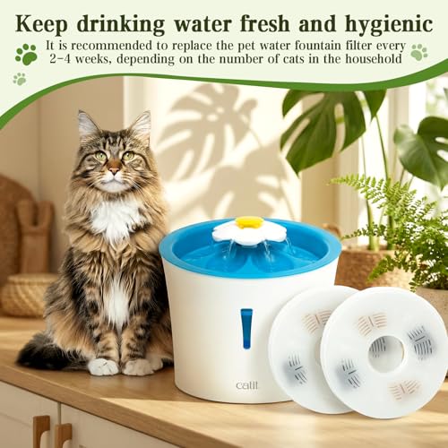 Filtros de repuesto para fuente de agua para gatos 24 unidades miniatura 2