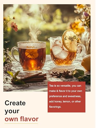 Image of TeeLux Rooibos Tea Bags, Premium Natural Rooibos Herbal Tea, Fruity Sweet Flavor, Caffeine-free, 100 Count