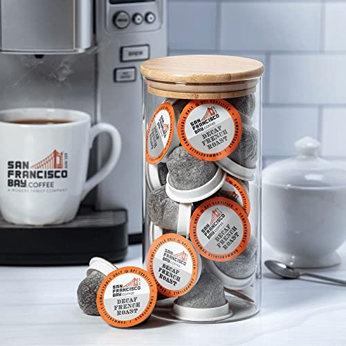 San Francisco Bay Compostable Coffee Pods - Decaf French Roast (36 Ct) K Cup Compatible Including Keurig 2.0, Dark Roast, Swiss Water Processed #TOP5