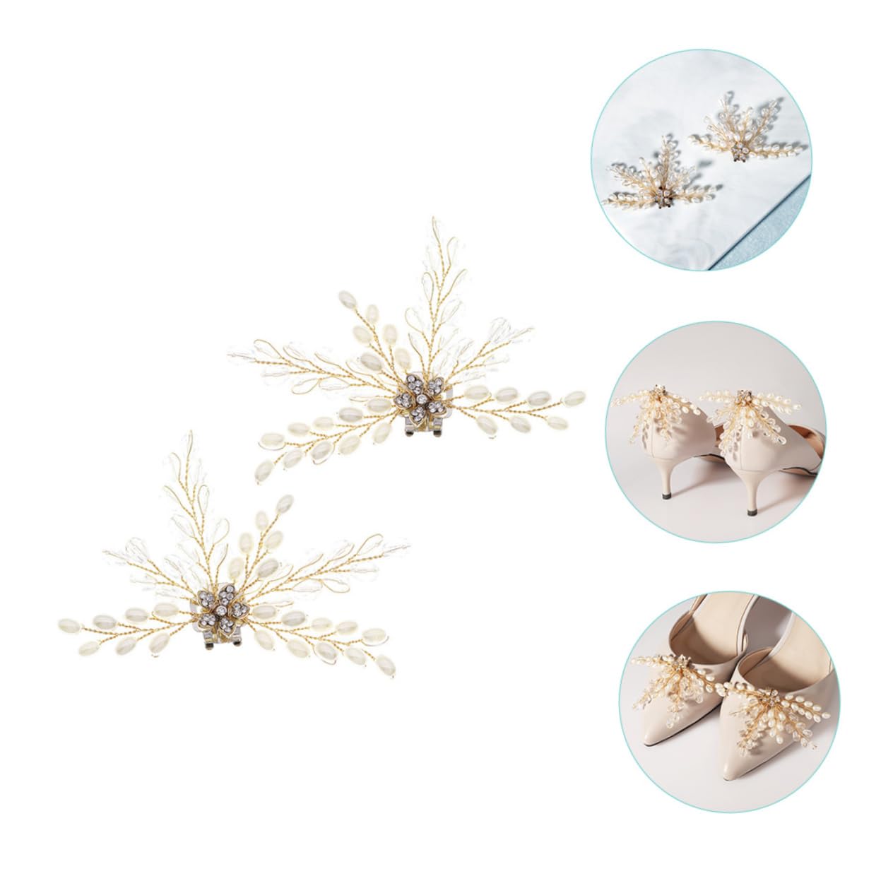 PACKOVE 8pezzi Fibbie Per Scarpe Decorativi Charms Per e Accessori Cerimonie e Speciali