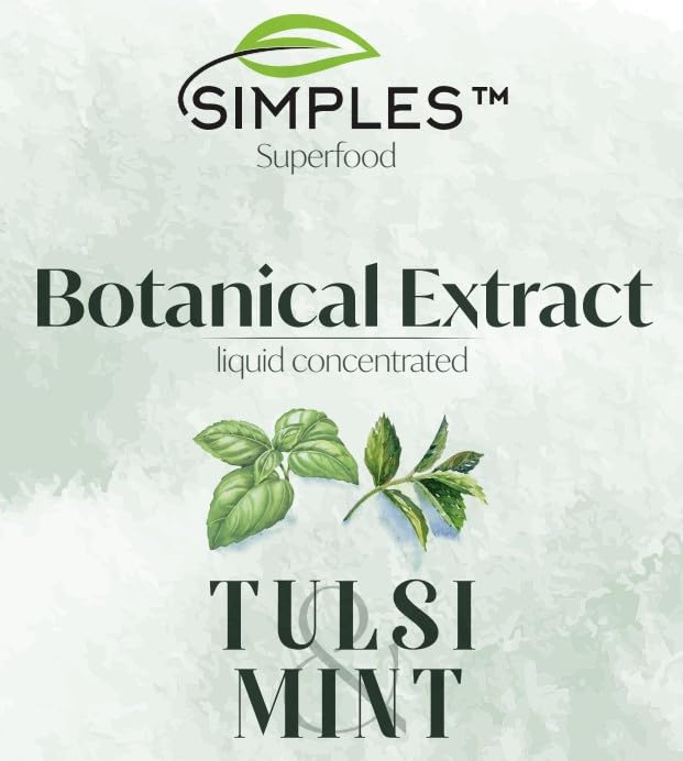 Boisson concentrée liquide tulsi et menthe Simples Superfood pour infusion froide