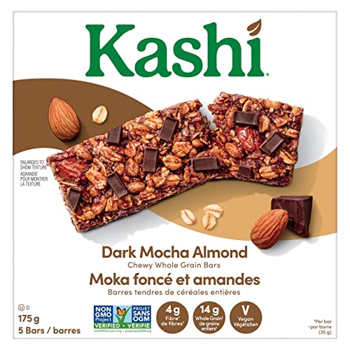 Kashi Dark Mocha Almond Chewy Whole Grain Bars, 175g, Pack of 1