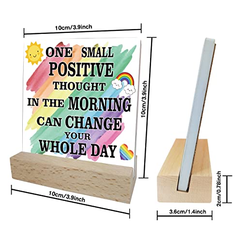 ORIGACH Positive Thought Office Decor, Inspirational Quotes Desk Decor for Women Girls Friends - Image 3