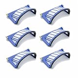  Kit de 6 filtros Aerovac PET para iRobot Roomba serie 600 601 602 603 604 605 606 607 608 609 610 611 612 613 614 615 616 617 6188 619 620 Garantía JSD
