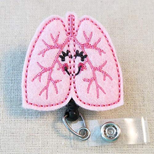 Lungs Badge Reel, Nurse Retractable Id Badge Reel, Respiratory Therapist Rt Badge Reel, Pulmonary Nurse Badge Reel, Respiratory Nurse Gift #TOP1