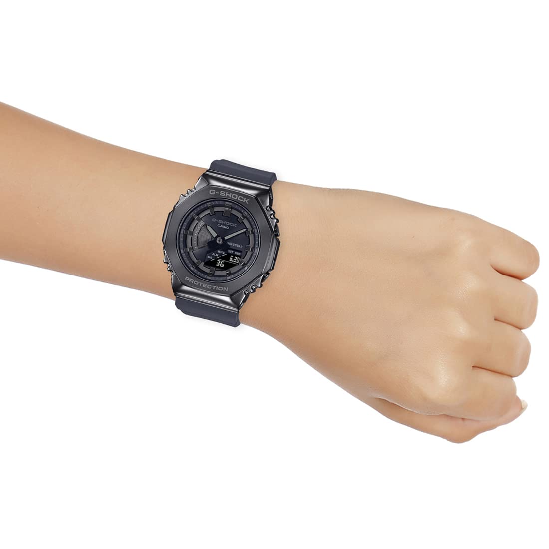 Buy Casio G-Shock GM-S2100B-8ADR Black Analog-Digital Dial Black 