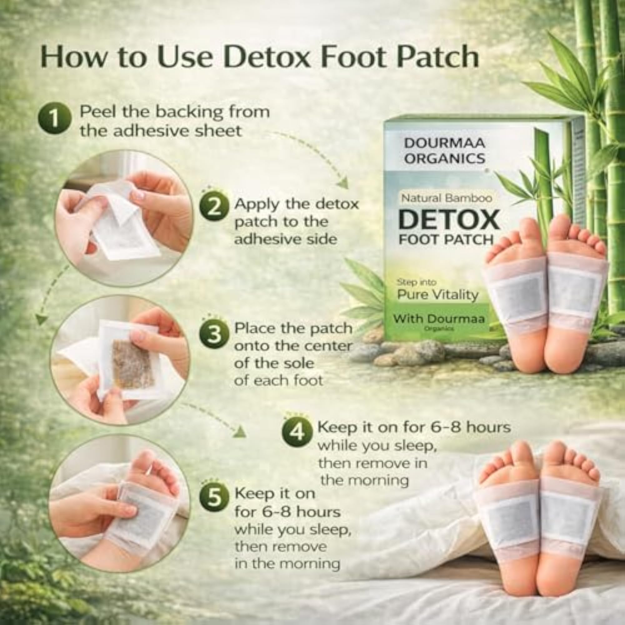 Detox Foot Patches for Men & Women