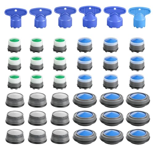Hibbent 36 Pcs Faucet Aerator with 6 Pcs Aerator Key Removal Wrench Tool - image 1