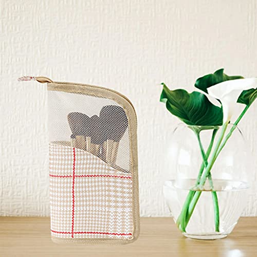 Colcolo Bolsa prática de pincéis de maquiagem dobrável em pé, suporte organizador profissional moder