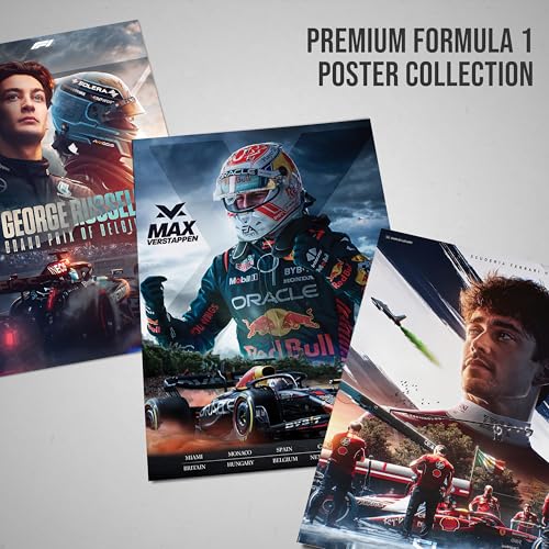 Image of Seagull Store F1 Formula One Car Posters 2025 - Set 2 (Pack of 6) | A4 Size (8x12 inch) | 300 GSM Matte Laminated | Peel-and-Apply Self-Adhesive Back | Premium Wall Art for Bedroom, Living Room, Office & Garage Decor