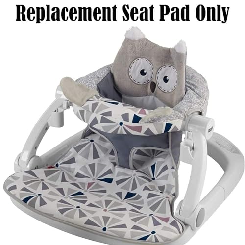 Image of Replacement Part for Fisher-Price Premium Sit-Me-Up Floor Seat with Toy Tray - FPK63 ~ Replacement Seat Pad ~ Owl Theme