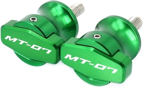 Soportes de marco CNC para motocicleta, tornillos deslizantes de 0.236 pulgadas, carretes de basculante para Yamaha MT-07 MT07 MT 07 FZ-07 FZ 07 FZ