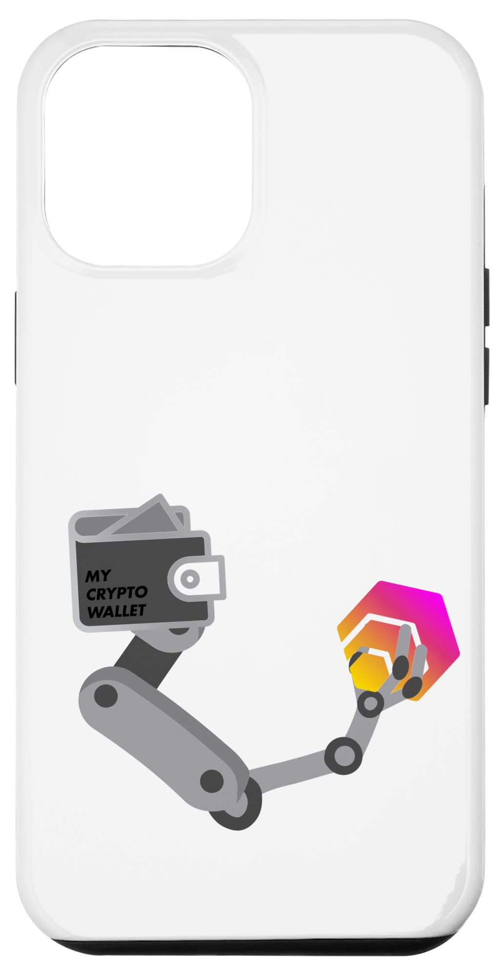 Hex Cryptomerchiphone 12 Pro Max My Crypto Wallet Robot Hand | Desertcart  INDIA
