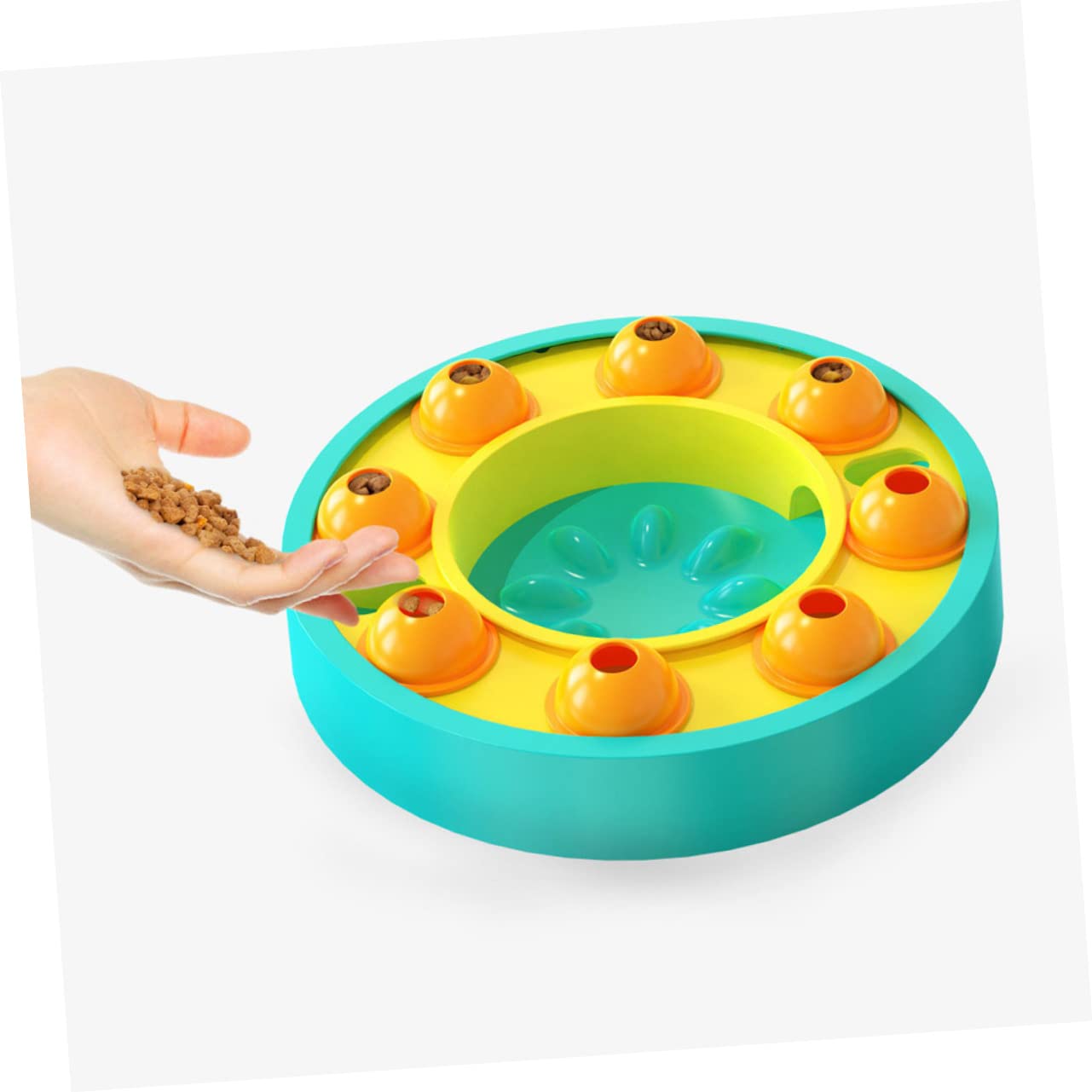 Toyvian pour Chien Mangeoire Interactive Jouet Puzzle pour Animaux De Compagnie Distributeur De Friandises Jeu De Dressage pour Chien