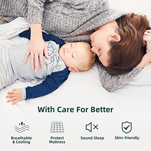 HARNY-Bamboo-Mattress-Topper-Queen-Size-Cooling-Breathable-Extra-Thick-Mattress-Pad-Cover-for-Back-Pain-Relief-Down-Alternative-Overfilled-Plush-Pillow-Top-with-8-21-Inch-Deep-Pocket