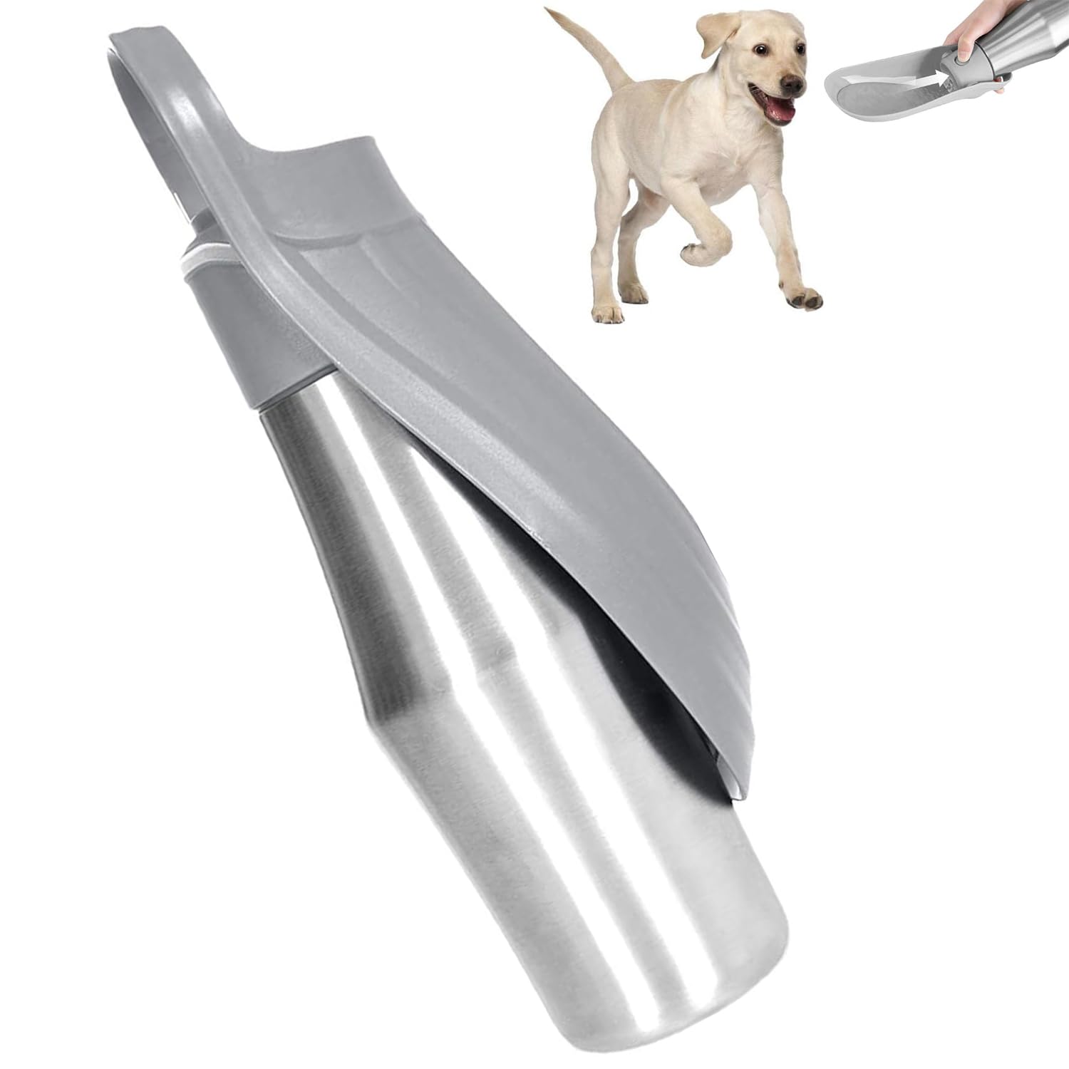 Botella de Agua Portátil para Perros - Dispensador de Agua de Viaje para Mascotas - Bebedero Plegable y a Prueba de Fugas - Ideal para Viajes, Paseos y Actividades al Aire Libre - Capacidad de 750ml