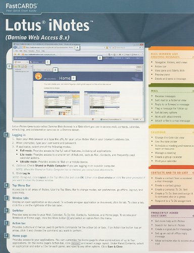 Amazon.com: Lotus iNotes (Fastcards): 9781426097034: Axzo Press, Axzo ...