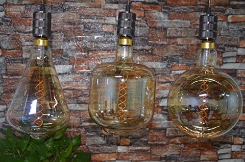 SD LUX Vintage LED Light Bulb Globe 8W G200 Amber E27 XXL Decorative Bulbs(40W Equi.) Dimmable 450LM Large Retro Edison Bulb Pendant Lighting Pendant Light, Warm White 2200K,1 Pack