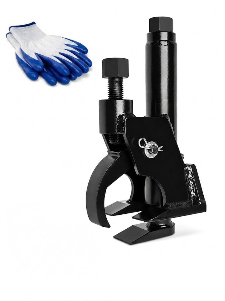 Manual Tire Bead Breaker Tool, Heavy Duty Bead Buster for 38" to 42" Tires, Adjustable Tire Repair Kit for ATV, UTV, Tractor and Lawn Mower, Black (Use Hand Wrench Only)